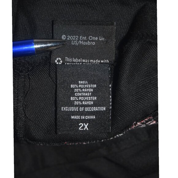 Hot Topic Skelanimals Plaid Contrast Pleated Skirt Black Red Goth 2X - Picture 6 of 7